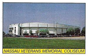 1989-90 Panini Hockey Stickers #277 Nassau Veterans Memorial Coliseum Front