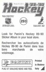 1989-90 Panini Stickers #293 Philadelphia Flyers Logo Back