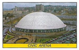 1989-90 Panini Stickers #322 Civic Arena Front