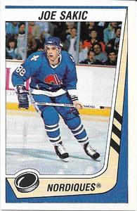 1989-90 Panini Hockey Stickers #327 Joe Sakic Front