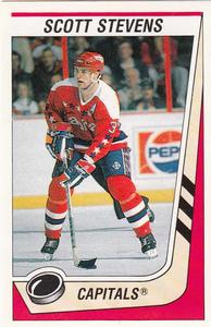 1989-90 Panini Hockey Stickers #341 Scott Stevens Front
