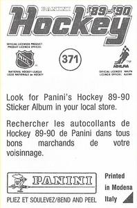 1989-90 Panini Stickers #371 Philadelphia Flyers Logo Back