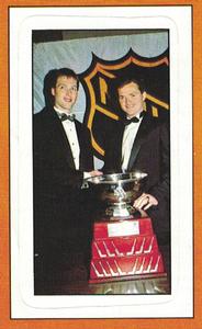 1989-90 Panini Hockey Stickers #376 Patrick Roy / Brian Hayward Front