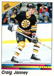 1990-91 Panini Hockey Stickers #14 Craig Janney Front