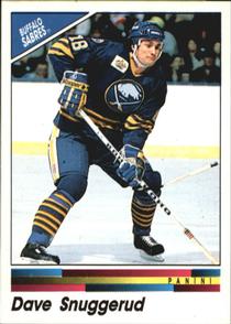 1990-91 Panini Hockey Stickers #19 Dave Snuggerud Front