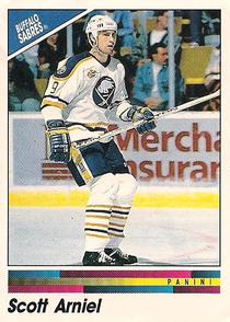1990-91 Panini Hockey Stickers #30 Scott Arniel Front