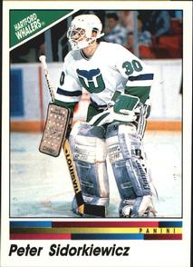 1990-91 Panini Hockey Stickers #38 Peter Sidorkiewicz Front