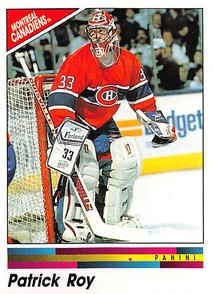 1990-91 Panini Hockey Stickers #51 Patrick Roy Front