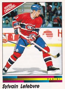 1990-91 Panini Hockey Stickers #59 Sylvain Lefebvre Front