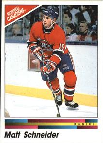 1990-91 Panini Hockey Stickers #60 Mathieu Schneider Front