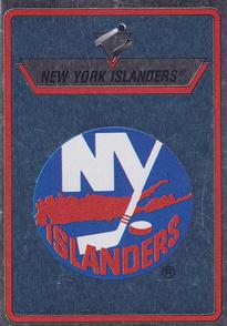 1990-91 Panini Hockey Stickers #87 New York Islanders Logo Front