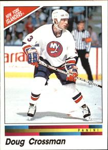 1990-91 Panini Hockey Stickers #91 Doug Crossman Front