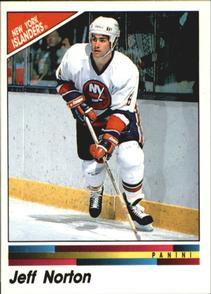 1990-91 Panini Hockey Stickers #93 Jeff Norton Front