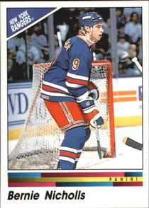 1990-91 Panini Hockey Stickers #106 Bernie Nicholls Front