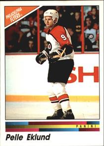 1990-91 Panini Hockey Stickers #113 Pelle Eklund Front