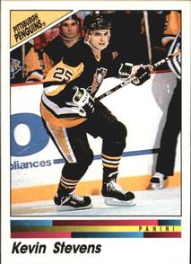 1990-91 Panini Hockey Stickers #131 Kevin Stevens Front