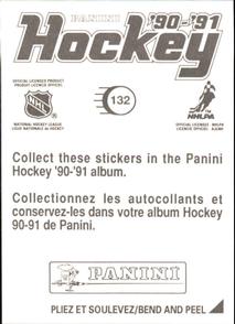 1990-91 Panini Hockey Stickers #132 Pittsburgh Penguins Logo Back
