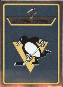 1990-91 Panini Hockey Stickers #132 Pittsburgh Penguins Logo Front