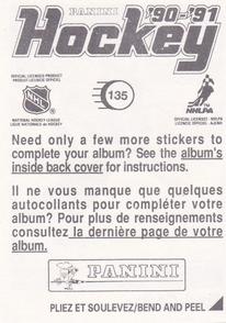 1990-91 Panini Hockey Stickers #135 Paul Coffey Back