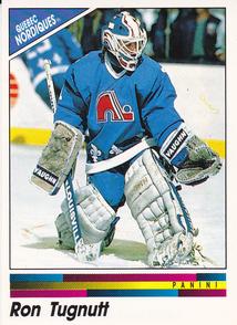 1990-91 Panini Hockey Stickers #142 Ron Tugnutt Front