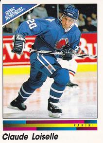 1990-91 Panini Hockey Stickers #151 Claude Loiselle Front
