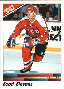 1990-91 Panini Hockey Stickers #155 Scott Stevens Front