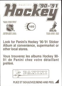1990-91 Panini Hockey Stickers #169 Prince of Wales Trophy Back