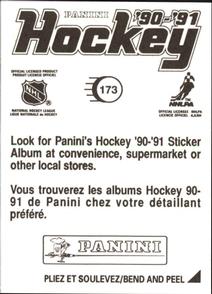 1990-91 Panini Hockey Stickers #173 Brad McCrimmon Back