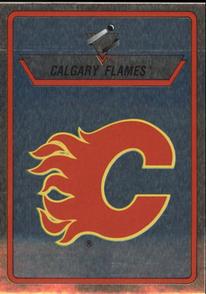 1990-91 Panini Stickers #180 Calgary Flames Logo Front