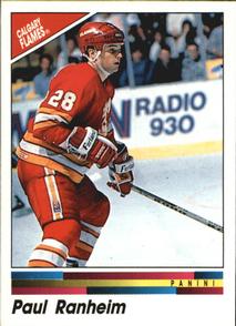 1990-91 Panini Hockey Stickers #181 Paul Ranheim Front