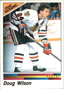1990-91 Panini Hockey Stickers #189 Doug Wilson Front