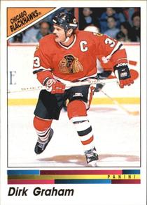 1990-91 Panini Hockey Stickers #191 Dirk Graham Front