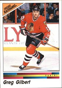 1990-91 Panini Hockey Stickers #196 Greg Gilbert Front