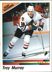 1990-91 Panini Hockey Stickers #200 Troy Murray Front