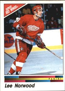 1990-91 Panini Hockey Stickers #202 Lee Norwood Front