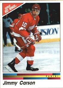 1990-91 Panini Hockey Stickers #214 Jimmy Carson Front
