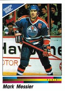 1990-91 Panini Hockey Stickers #219 Mark Messier Front