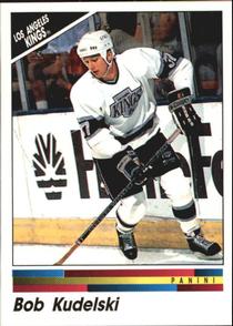 1990-91 Panini Hockey Stickers #232 Bob Kudelski Front
