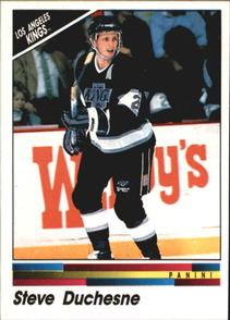 1990-91 Panini Hockey Stickers #241 Steve Duchesne Front