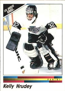 1990-91 Panini Hockey Stickers #246 Kelly Hrudey Front