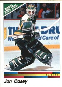 1990-91 Panini Hockey Stickers #254 Jon Casey Front