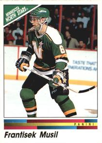 1990-91 Panini Hockey Stickers #258 Frank Musil Front