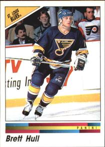 1990-91 Panini Hockey Stickers #262 Brett Hull Front