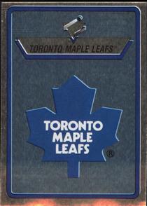 1990-91 Panini Stickers #285 Toronto Maple Leafs Logo Front
