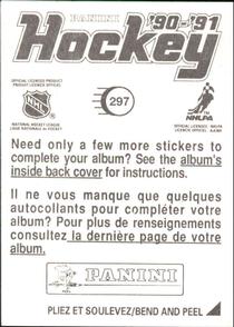 1990-91 Panini Stickers #297 Andrew McBain Back