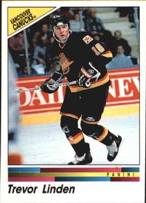 1990-91 Panini Hockey Stickers #299 Trevor Linden Front