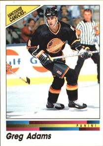 1990-91 Panini Hockey Stickers #303 Greg Adams Front