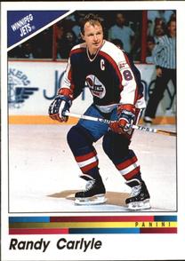 1990-91 Panini Stickers #314 Randy Carlyle Front