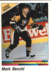 1990-91 Panini Hockey Stickers #341 Mark Recchi Front