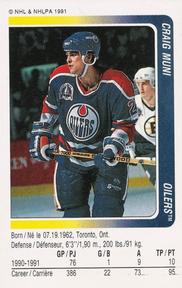 1991-92 Panini Hockey Stickers #133 Craig Muni Front